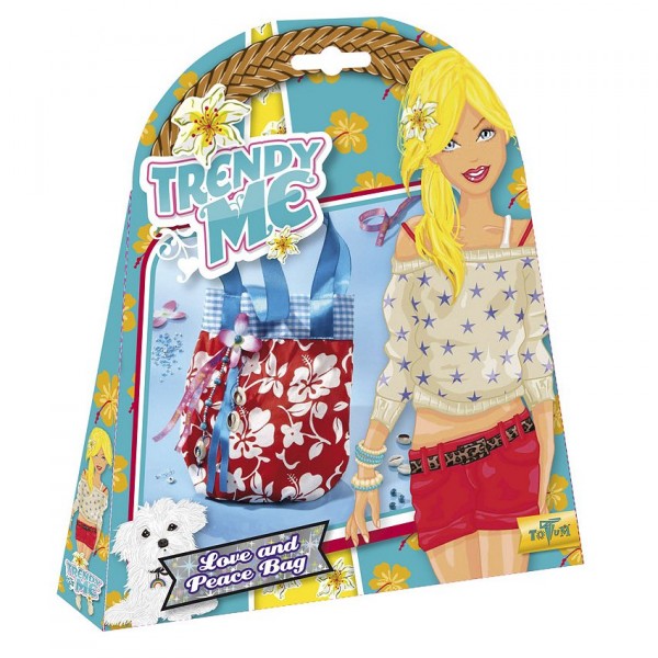 Sac à main à décorer : Trendy Me : Love and Peace Bag - Totum-BJ540002