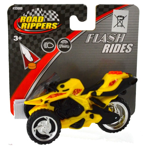 Moto à 3 roues Road Rippers : Flash Rides : jaune - Toystate-33000-11