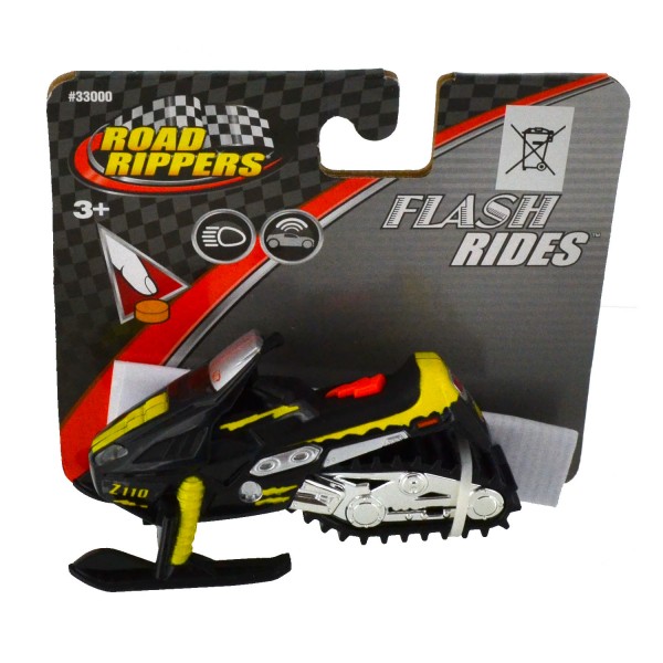 Moto des neiges Road Rippers : Flash Rides : noire et jaune - Toystate-33000-5
