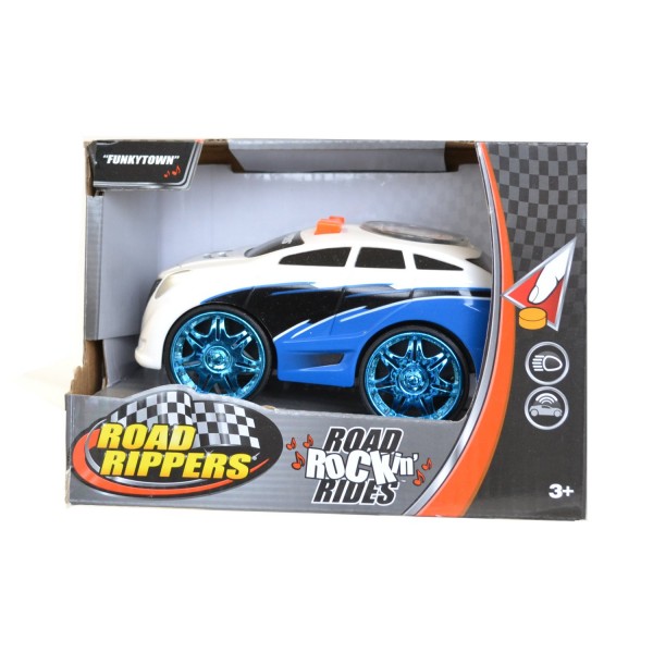 Voiture Road Rock'in Rides : Funky Town : Blanc - Toystate-33240-2