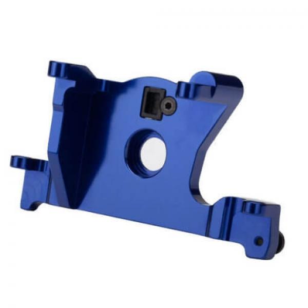 Support Moteur Alu Anodise Bleu - Traxxas - TRX7460R