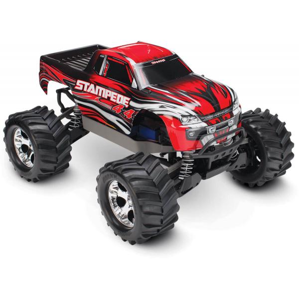 Stampede 4X4 - Rouge - 1/10 Brushed Tq 2.4Ghz - Id - Traxxas - TRX67054-1-RED