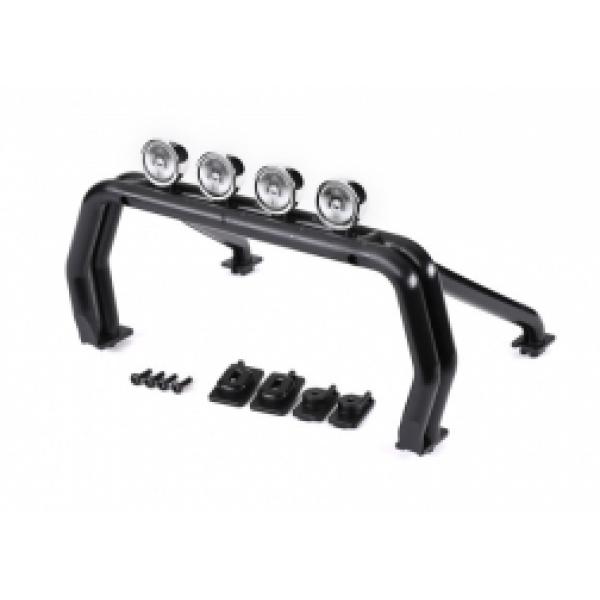 Traxxas Arceau de sécurité noir assemblé avec supports avant arrière et gauche droite - TRX9262R