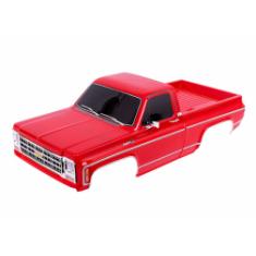 Traxxas Carrosserie Camion Chevrolet K10 (1979) complète Rouge (peinte avec décalcomanies appliquées