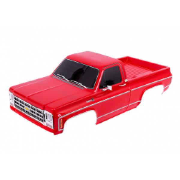 Traxxas Carrosserie Camion Chevrolet K10 (1979) complète Rouge (peinte avec décalcomanies appliquées - TRX9212R