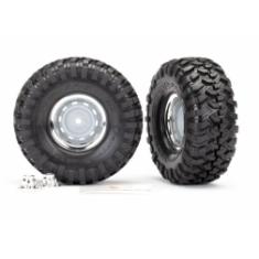 Traxxas Pneus et roues assemblés collés Canyon Trail 4.6x1.9" (nécessite 8255A)