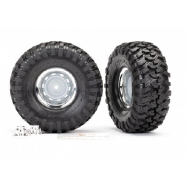 Traxxas Pneus et roues assemblés collés Canyon Trail 4.6x1.9" (nécessite 8255A) - TRX8166