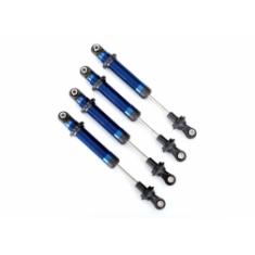 Traxxas Amortisseurs Gts Alu Bleus X4 - Sans Ressort - Utilise Avec Trx8140