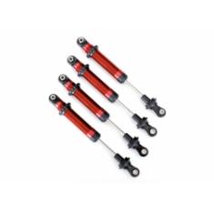 Traxxas Amortisseurs Gts Alu Rouges X4 - Sans Ressort - Utilise Avec Trx8140