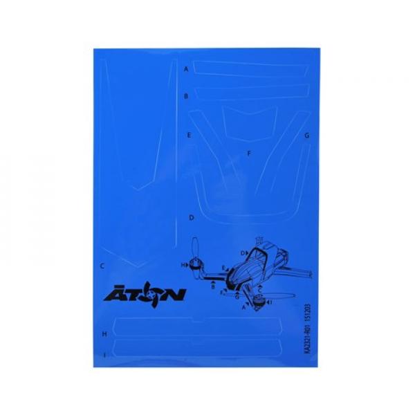 Autocollants Bleu - Aton - TRX7981