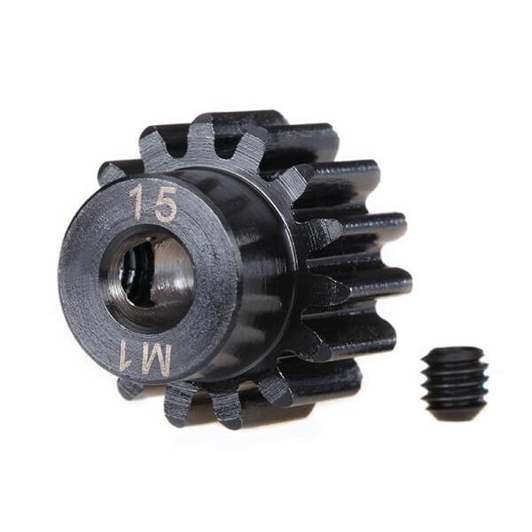 Pignon Moteur 15 Dts Renforce - 1.0 Metric Pitch - 5 Mm - Traxxas - TRX6487R