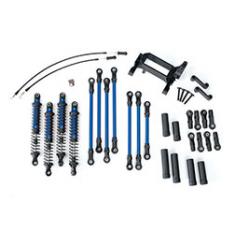 Traxxas Kit Bras/Biellette Long Trx-4 Complet Bleu 