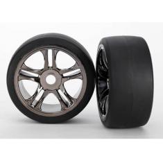 Roues Arriere Montees Collees Sur Jantes Chromees (2) Xo-1