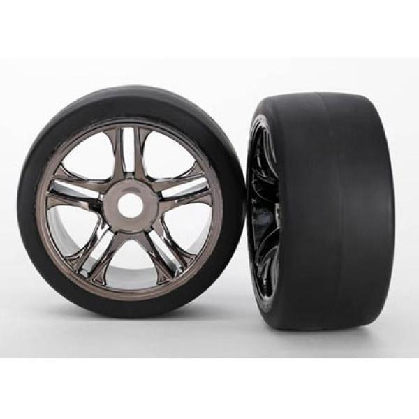 Roues Arriere Montees Collees Sur Jantes Chromees (2) Xo-1 - TRX6477