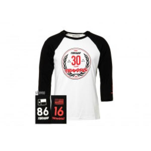 T-Shirt Traxxas 30 Year Raglan Blanc/Noir 2Xl - TRX1387-2XL