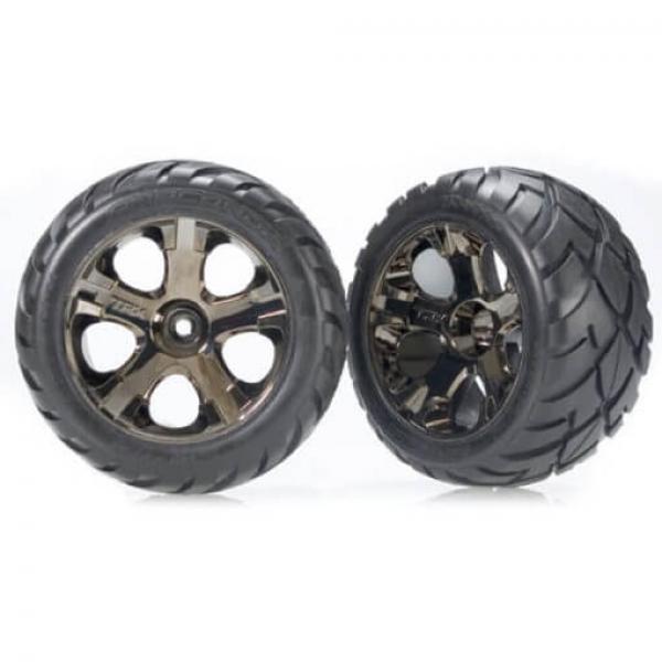 Roues Montees Collees Anaconda Arriere Pour Nitro/Avant Electrique(2) - TRX3776A