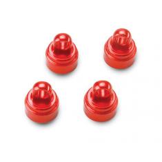 Bouchons D'Amortisseurs Alu Anodise Rouge (4)