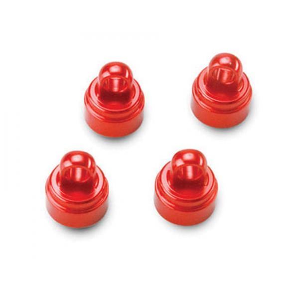 Bouchons D'Amortisseurs Alu Anodise Rouge (4) - TRX3767X