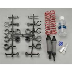 Ultra Shocks (grey) (xx-long) (complete w/ spring pre-load spacers & springs) (rear) (2)