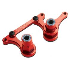 Renvoi De Sauve-Servo T6 Alu Anodise Rouge Assemble (3)