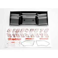 Aileron Revo Finition Exo-Carbone 1/10 + Autocollants