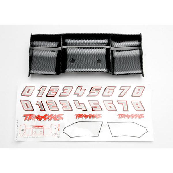 Aileron Revo Finition Exo-Carbone 1/10 + Autocollants - TRX5446G