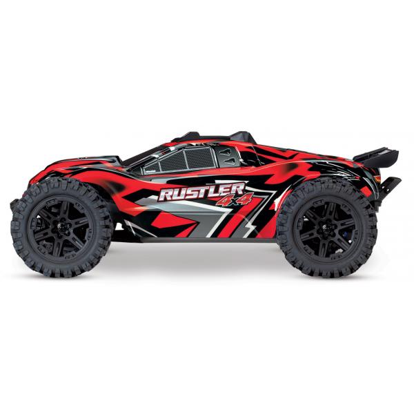 Traxxas Rustler 4x4 Brushed 1/10 RTR rouge - TRX67064-1-RED