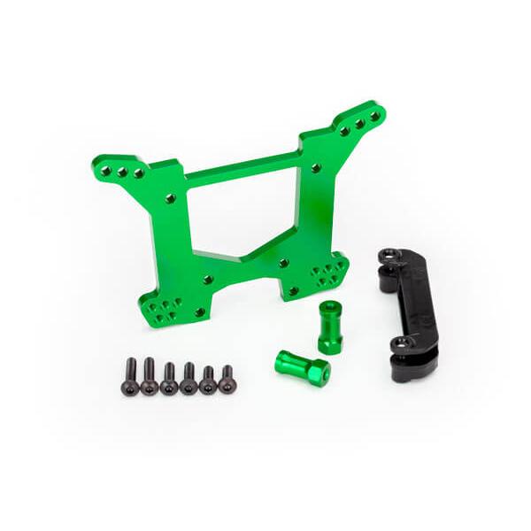 Support D'Amortisseurs Arriere Alu Anodise Vert - Traxxas - TRX6738G