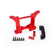 Support D'Amortisseurs Arriere Alu Anodise Rouge - Traxxas