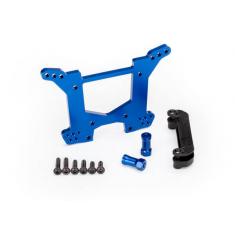 Support D'Amortisseurs Arriere Alu Anodise Bleu - Traxxas