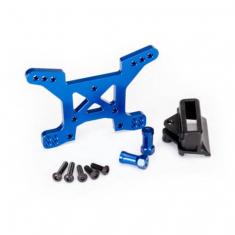 Support D'Amortisseurs Avant Alu Anodise Bleu - Traxxas