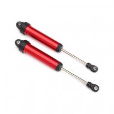 Amortisseurs Avant Gtr 134Mm Alu Anodises Rouge Non Filetes (2) - Traxxas