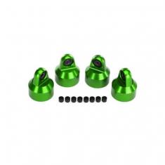 Bouchons D'Amortisseur Gtx Alu Anodises Vert - Traxxas