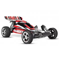 Bandit - 4X2 - Rouge - 1/10 Brushed Tq 2.4Ghz - Sans Aq/Chg - Traxxas