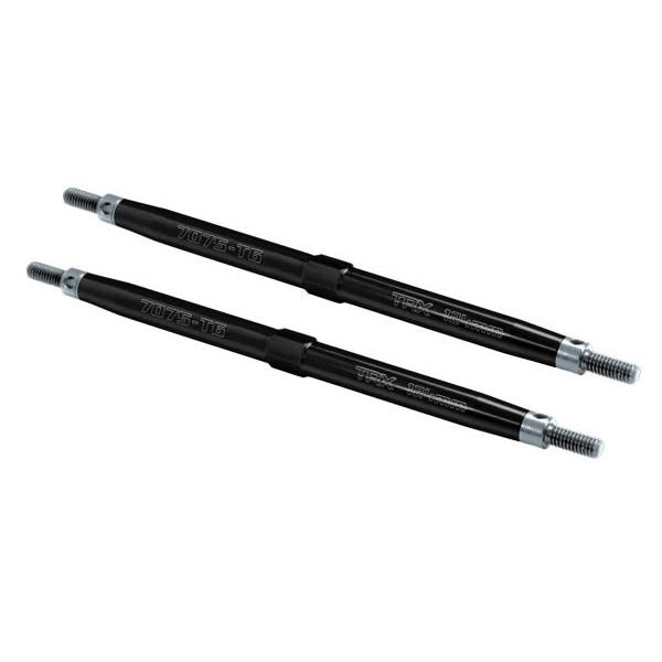 Biellettes Arriere Alu 7075-T6 Anodisees Noir 124Mm (2) Pour Maxx - TRX5143A