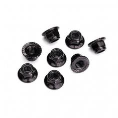 Ecrous 5Mm Acier Noir, Dentele (X8) - Traxxas