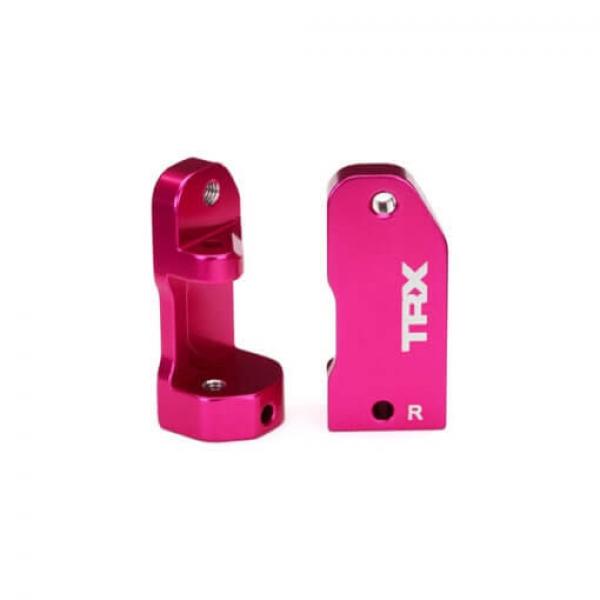 Etriers De Fusees (30 Degres) Alu Anodises Rose Gauche Et Droit - TRX3632P