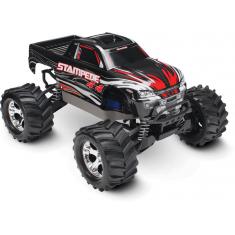 Stampede 4X4 - Noir - 1/10 Brushed Tq 2.4Ghz - Id - Traxxas