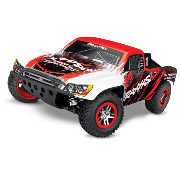 Slash - 4X4 - Rouge - 1/10 Brushless - Tsm - Id- Sans Accus/Charge - Traxxas - TRX68086-4-RED