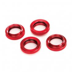 BAGUE DE RESSORT REGLABLE ALU ANODISEES ROUGE X-MAXX TRAXXAS