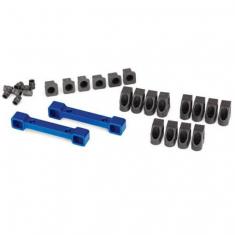 Supports De Triangle Avant/Arriere Alu Anodise Bleu (4) - Traxxas