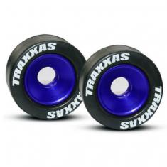 Roues Alu Anodisees Bleu Pour Barre Wheelie Bar (2)