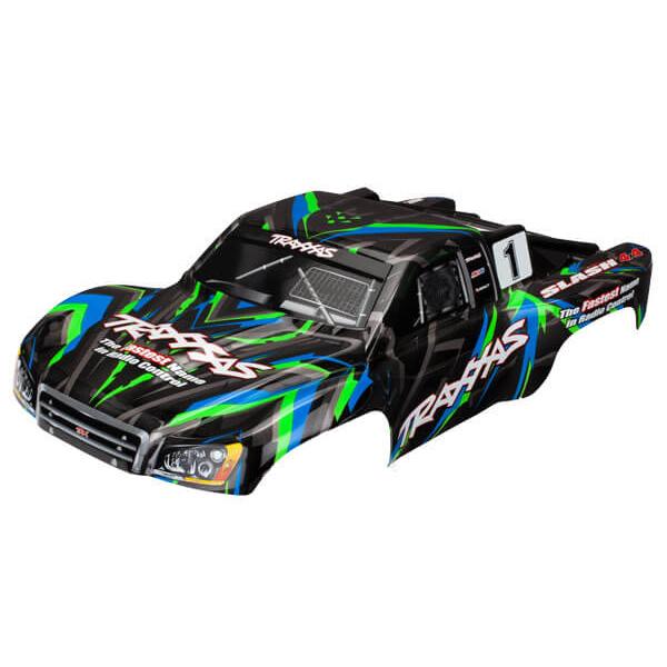 Carrosserie Slash 4X4  Peinte Et Decoree Verte - Traxxas - TRX6816G