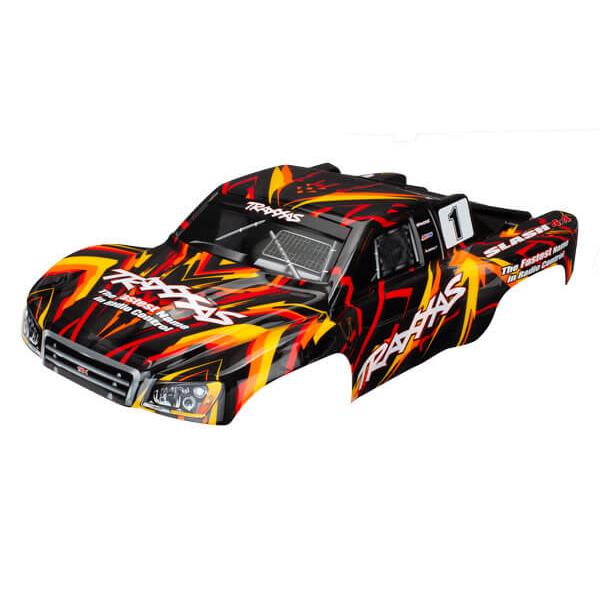 Carrosserie Slash 4X4  Peinte Et Decoree Orange - Traxxas - TRX6816