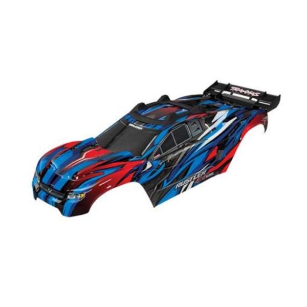 CARROSSERIE RUSTLER 4X4 VXL PEINTE ET DECOREE BLEUE - Traxxas-6717A