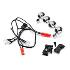 Kit Lumiere Chrome Avec 4 Diodes Claires