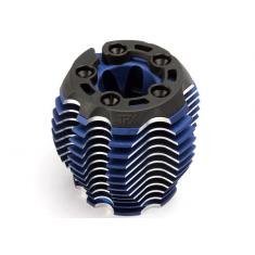 Culasse Power Tune Alu Anodisee Bleu + Support Plastique Trx 3.3