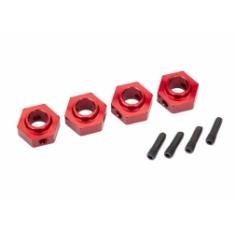 Traxxas Hexagone De Roue 12 Mm - Trx-4 Alu Anodise Rouge