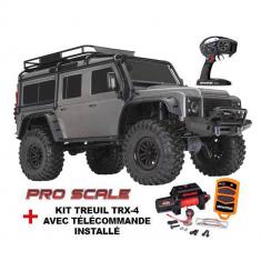 Crawler TRX-4 Land Rover Defender avec treuil - Argent