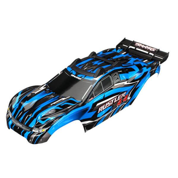 Carrosserie Rustler 4X4 Peinte Et Decoree Bleue - Traxxas - TRX6718X